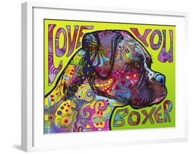 Love You Boxer-Dean Russo-Framed Giclee Print