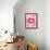 Love You (Lips, Kisses) Art Poster Print-null-Framed Mini Poster displayed on a wall