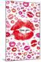 Love You (Lips, Kisses) Art Poster Print-null-Mounted Standard Poster