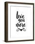 Love You More-Brett Wilson-Framed Art Print