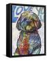 Love You Shih Tzu-Dean Russo-Framed Stretched Canvas