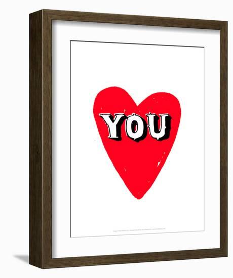 Love You - Tommy Human Cartoon Print-Tommy Human-Framed Art Print