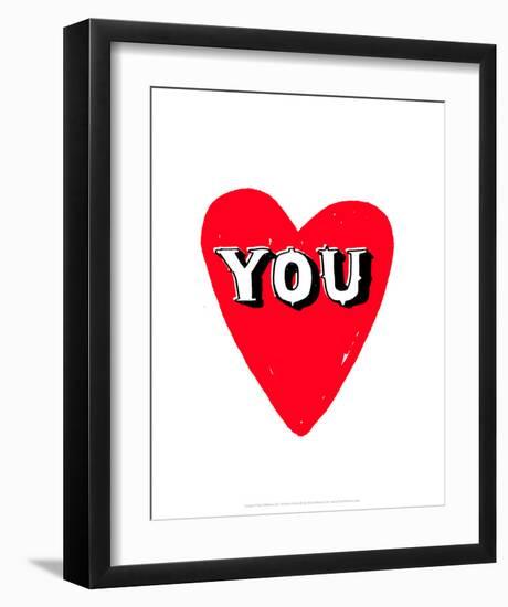 Love You - Tommy Human Cartoon Print-Tommy Human-Framed Art Print