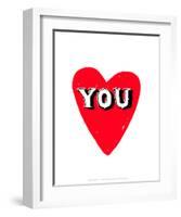 Love You - Tommy Human Cartoon Print-Tommy Human-Framed Art Print