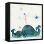 Love You Whales-Wyanne-Framed Stretched Canvas