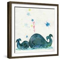 Love You Whales-Wyanne-Framed Giclee Print