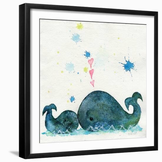 Love You Whales-Wyanne-Framed Giclee Print