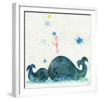 Love You Whales-Wyanne-Framed Giclee Print