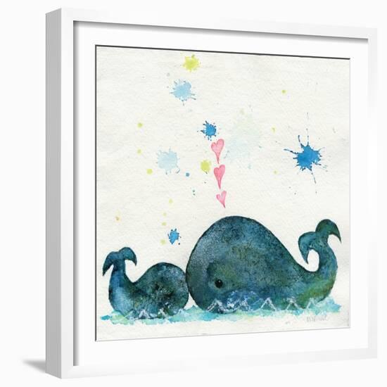 Love You Whales-Wyanne-Framed Giclee Print