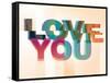 Love You-Philip Sheffield-Framed Stretched Canvas