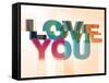 Love You-Philip Sheffield-Framed Stretched Canvas