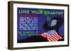 Love Your Country-null-Framed Art Print