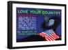Love Your Country-null-Framed Art Print