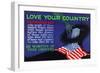 Love Your Country-null-Framed Art Print