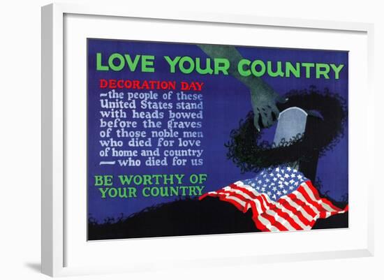 Love Your Country-null-Framed Art Print