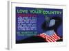 Love Your Country-null-Framed Art Print