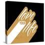 Love Your Life Gold-OnRei-Stretched Canvas