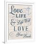 Love your Life-Tom Frazier-Framed Giclee Print