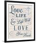 Love your Life-Tom Frazier-Framed Giclee Print