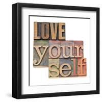 Love Yourself-PixelsAway-Framed Art Print