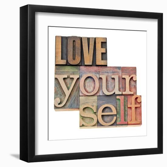 Love Yourself-PixelsAway-Framed Art Print