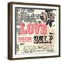 Love Yourself-Violet Leclaire-Framed Art Print