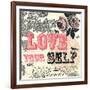 Love Yourself-Violet Leclaire-Framed Art Print