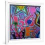 Love-Abstract Graffiti-Framed Giclee Print