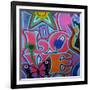 Love-Abstract Graffiti-Framed Giclee Print