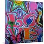 Love-Abstract Graffiti-Mounted Giclee Print