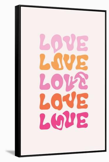 Love-Oju Design-Framed Stretched Canvas