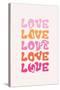 Love-Oju Design-Stretched Canvas