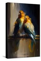 Lovebirds I-Vivienne Dupont-Stretched Canvas