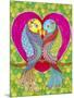 Lovebirds in Colour-Hello Angel-Mounted Giclee Print