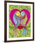 Lovebirds in Colour-Hello Angel-Framed Giclee Print