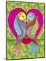 Lovebirds in Colour-Hello Angel-Mounted Giclee Print