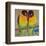 Lovebirds Yelllow-null-Framed Art Print