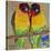 Lovebirds Yelllow-null-Stretched Canvas