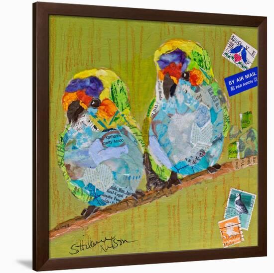 Lovebirds-null-Framed Premium Giclee Print