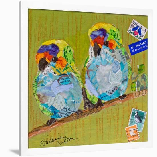 Lovebirds-null-Framed Premium Giclee Print