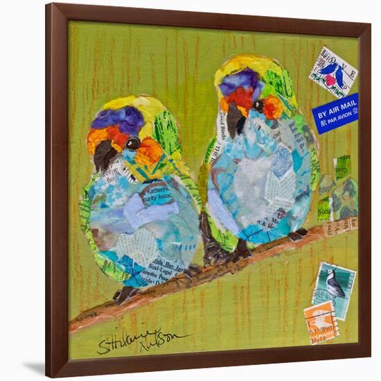 Lovebirds-null-Framed Premium Giclee Print