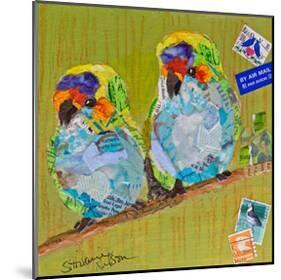 Lovebirds-null-Mounted Art Print