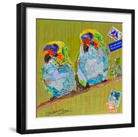 Lovebirds-null-Framed Art Print