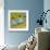 Lovebirds-null-Framed Art Print displayed on a wall