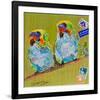 Lovebirds-null-Framed Art Print