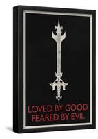 Loved By Good Feared By Evil Retro-null-Framed Poster