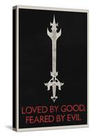 Loved By Good Feared By Evil Retro-null-Stretched Canvas