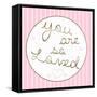 Loved-Lauren Gibbons-Framed Stretched Canvas