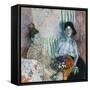 Loveday and Ann: Two Women with a Basket of Flowers-Frances Hodgkins-Framed Stretched Canvas