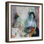 Loveday and Ann: Two Women with a Basket of Flowers-Frances Hodgkins-Framed Giclee Print